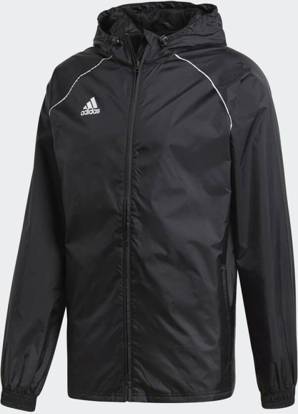 Adidas Core 18 Regenjack Black/White Heren