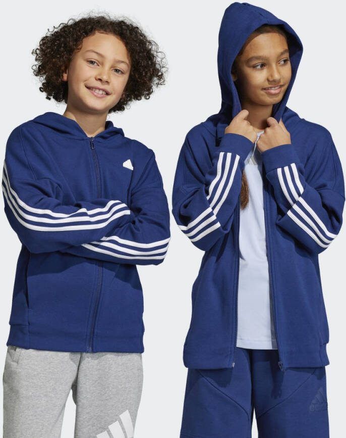 adidas Future Icons 3 Stripes Ritsjack met Capuchon