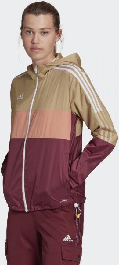 adidas Windbreaker Tiro Winterized Bordeaux/Beige Vrouw