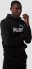 Puma essentials+ 2 col big logo fleece trui zwart/blauw heren online kopen