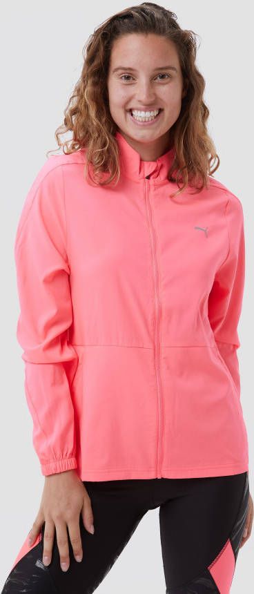 Puma favourite woven hardloopjas roze dames