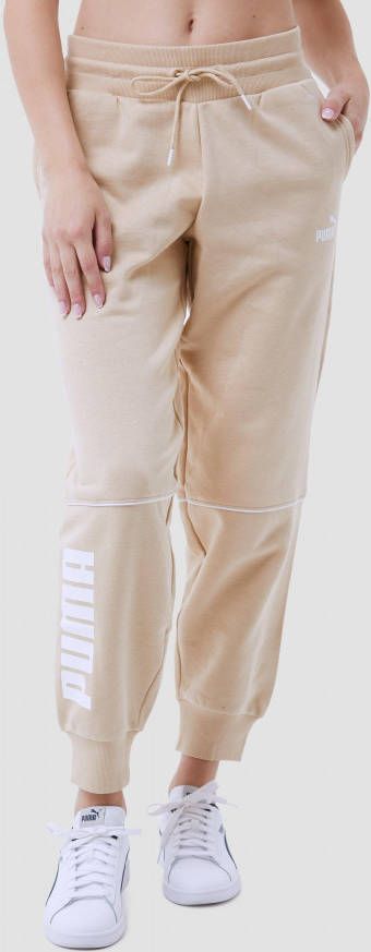 Puma power colourblock joggningbroek bruin dames