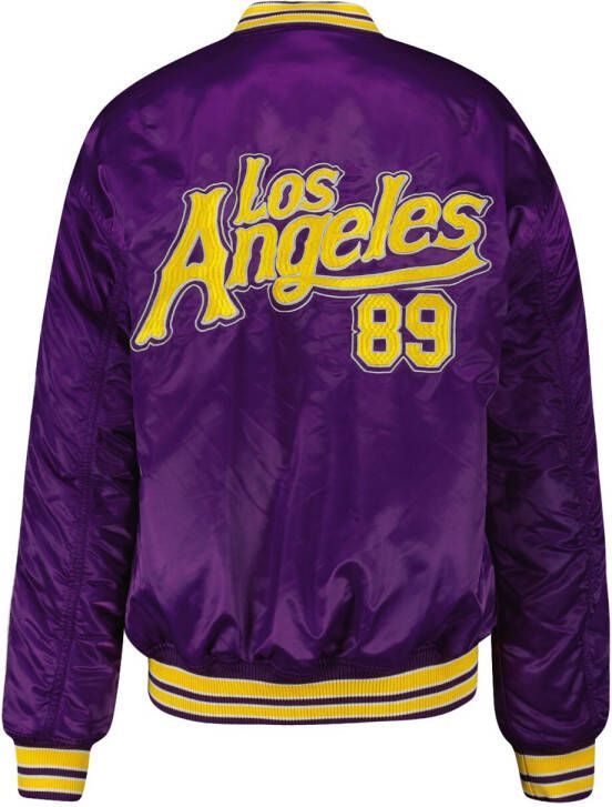 America Today Dames Varsity Jacket Jule Paars