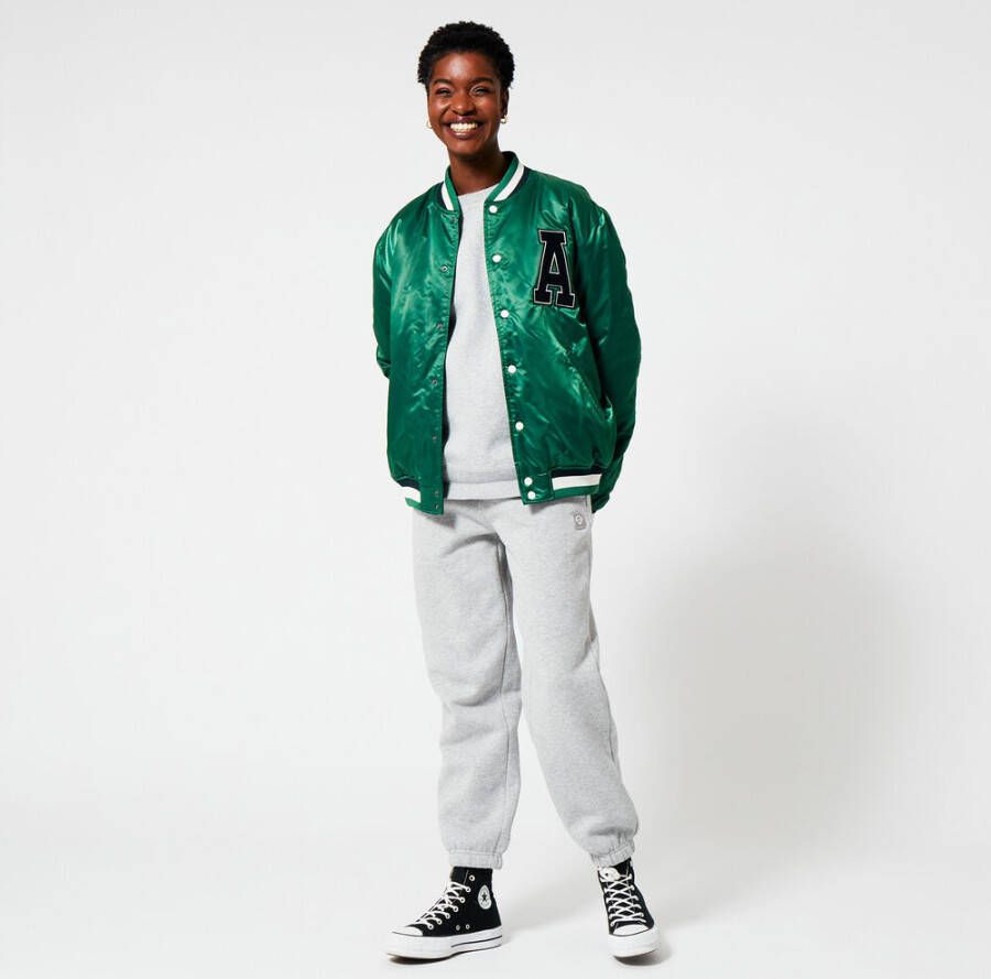 America Today bomberjack zomer Jupiter met borduursels hard green