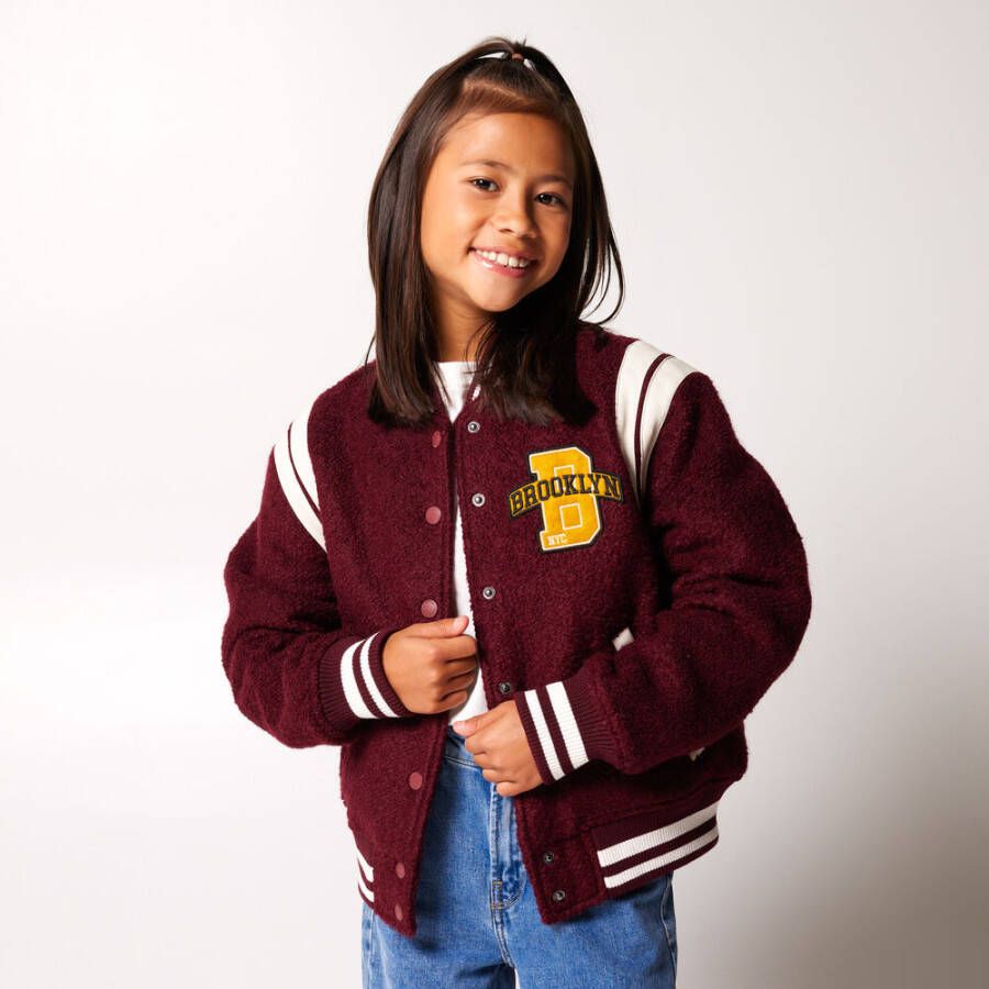 America Today Jazz baseball jack in wolblend met print