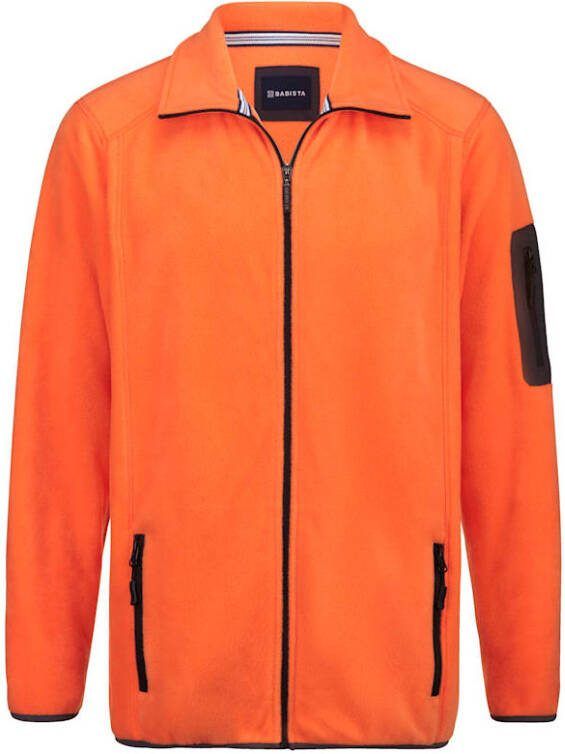 BABISTA Fleece vest met veel praktische zakken Neonoranje