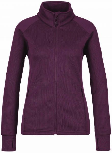 2117 of sweden Women's Flatfleece Jacket Brattliden Fleecevest, purper
