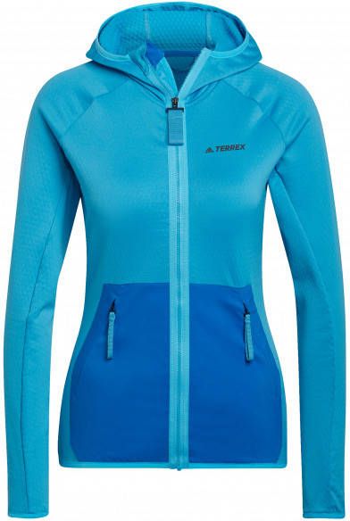 adidas Terrex Women's Terrex Tech Flooce Fleecevest, blauw/turkoois