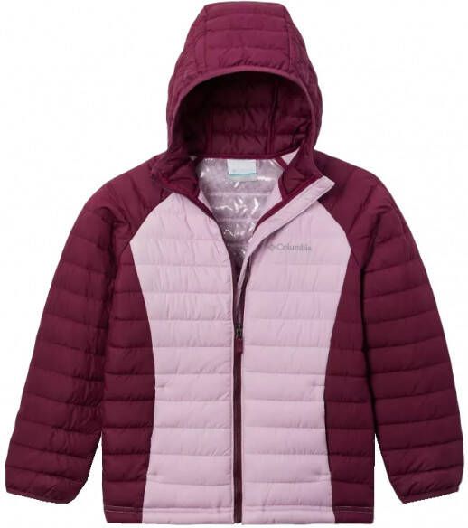Columbia Girls Powder Lite Hooded Jacket Synthetisch jack, purper