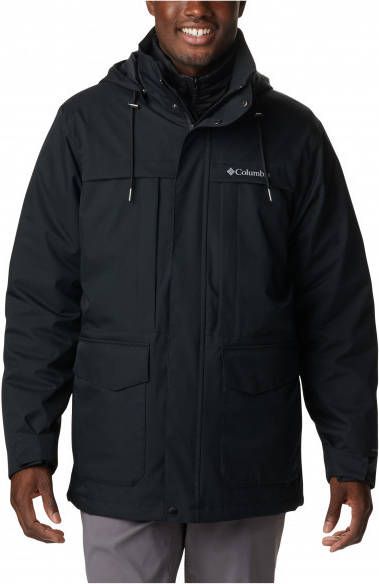 Columbia Stuart Island Interchange Jacket 3 in 1 jas, zwart