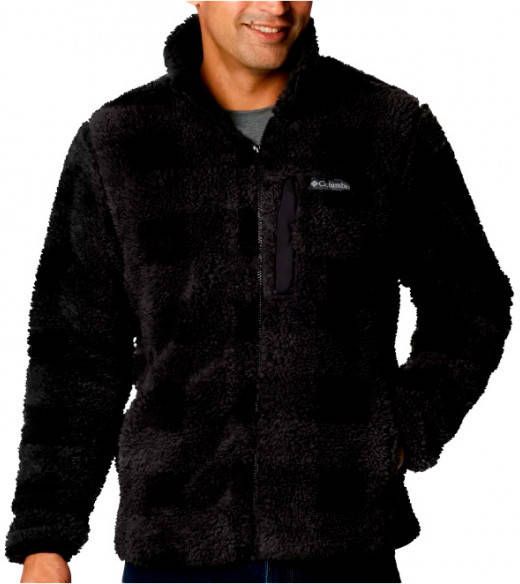 Columbia Winter Pass Print Fleece Full Zip Fleecevest, zwart