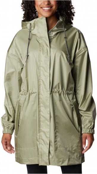 Columbia Women's Splash Side Jacket Lange jas, olijfgroen
