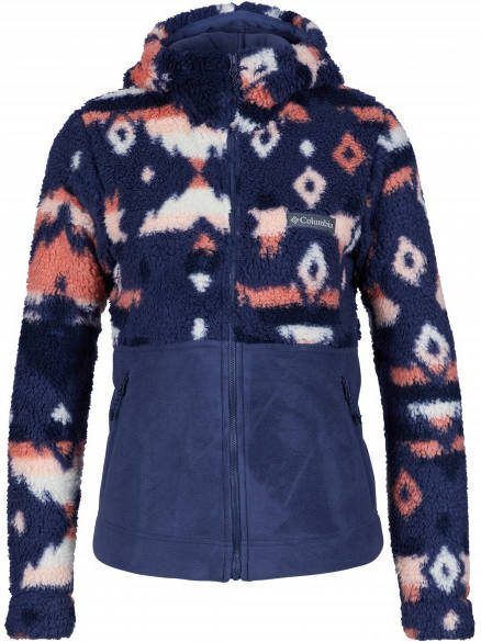 Columbia Women's Winter Pass Sherpa Hooded Full Zip Fleecevest, blauw