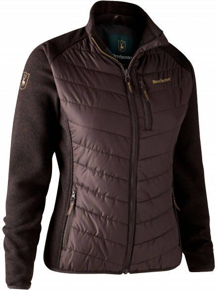 Deerhunter Women's Caroline Padded Jacket Synthetisch jack zwart/bruin