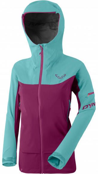 Dynafit Women's Beast Hybrid Jacket Ski jas turkoois/purper