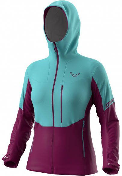 Dynafit Women's Radical Infinium Hybrid Jacket Softshelljack, purper/turkoois