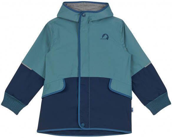 Finkid Kid's Moska Regenjas/100, blauw/turkoois