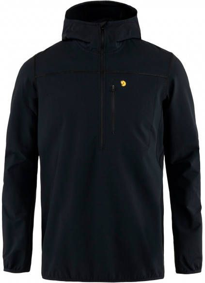 Fjällräven Bergtagen Stretch Half Zip Softshelljack, zwart