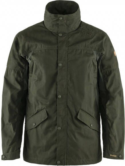 Fjällräven Forest Hybrid Jacket Vrijetijdsjack, zwart/olijfgroen