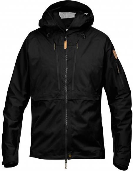 Fjällräven Keb Eco Shell Jacket Regenjas, zwart