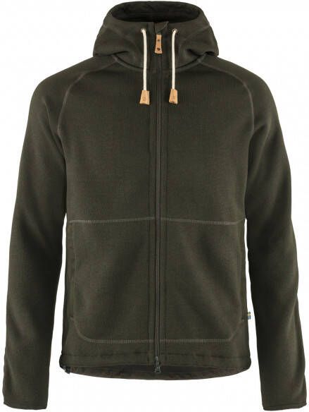 Fjällräven Övik Fleece Hoodie Fleecevest, olijfgroen