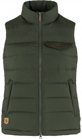 Fjällräven Women's Greenland Down Liner Vest Donzen bodywarmer, olijfgroen