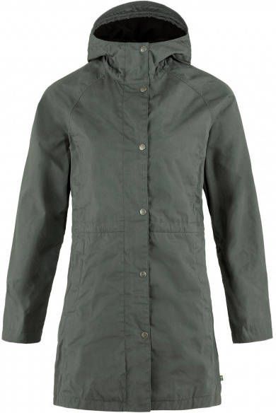 Fjällräven Women's Karla Hydratic Jacket Lange jas, olijfgroen