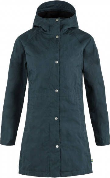 Fjällräven Women's Karla Hydratic Jacket Lange jas, zwart