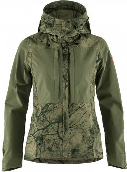 Fjällräven Women's Keb Jacket Softshelljack, olijfgroen