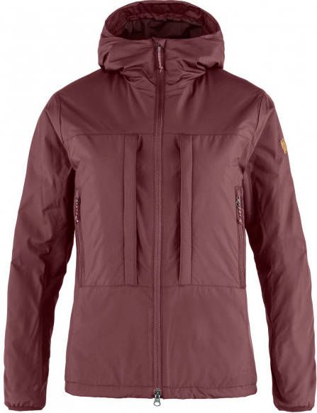 Fjällräven Women's Keb Wool Padded Jacket Isolatiejack, purper/rood