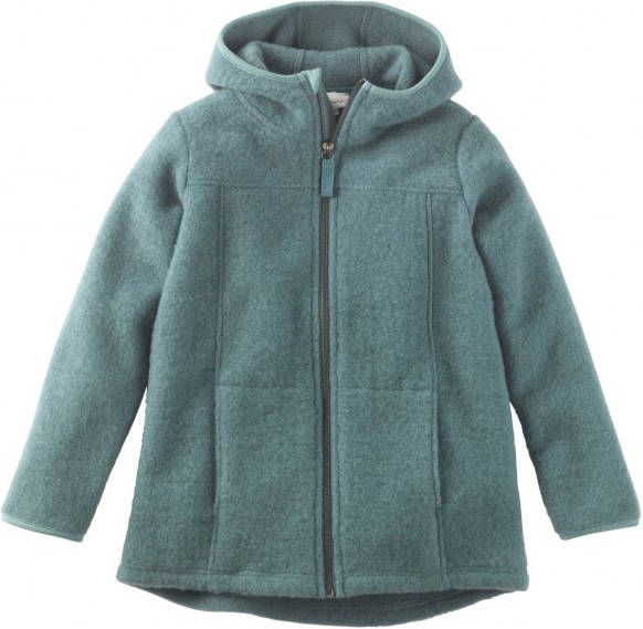 hessnatur Kid's Wollfleece Merinojacke Wollen vest/140, turkoois