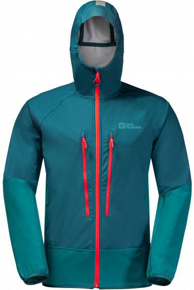Jack Wolfskin Alpspitze Hoody Softshelljack, blauw