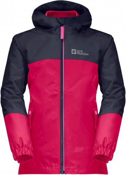 Jack Wolfskin Girl's Iceland 3in1 Jacket 3 in 1 jas roze