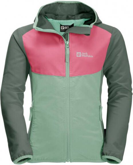 Jack Wolfskin Girl's Turbulence Softshelljack meerkleurig