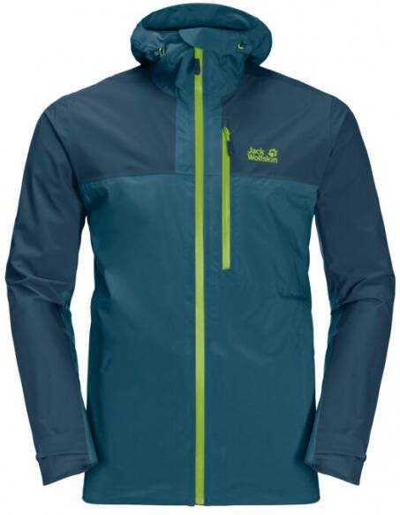 Jack Wolfskin Go Hike Jacket Regenjas, blauw
