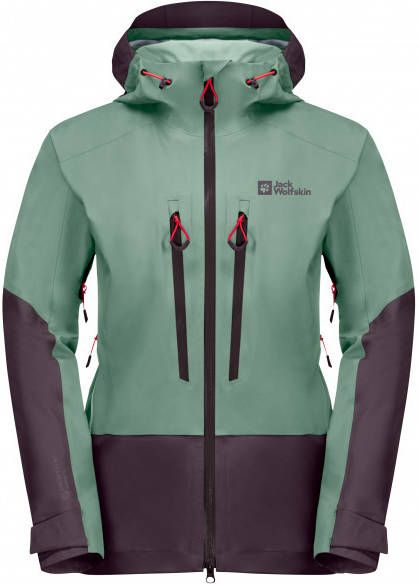 Jack Wolfskin Women's Alpspitze 3L Jacket Regenjas, meerkleurig