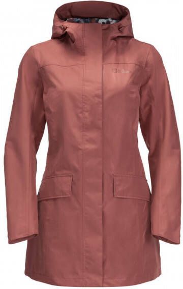 Jack Wolfskin Women's Cape York Paradise Coat Lange jas, bruin