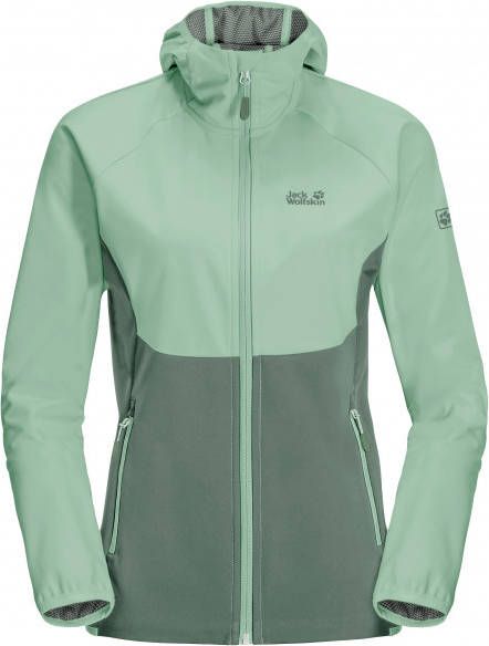 Jack Wolfskin Women's Go Hike Softshell Softshelljack, turkoois/groen