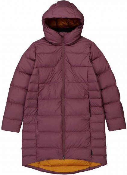 Kathmandu Women's Epiq Longline Down Coat Lange jas purper