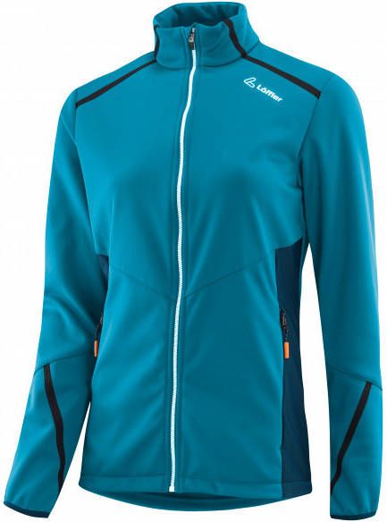Löffler Women's Jacket Calida Windstopper Warm Langlaufjas blauw/turkoois