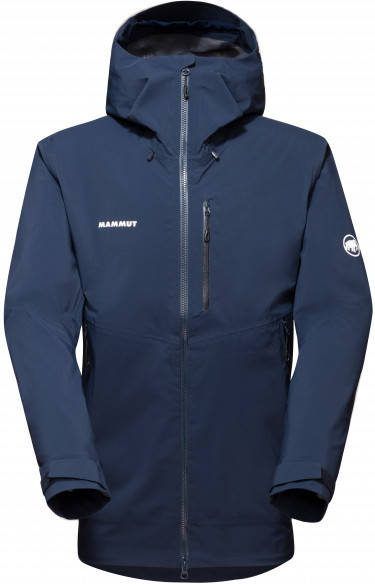 mammut Alto Guide Hardshell Hooded Jacket Regenjas, blauw