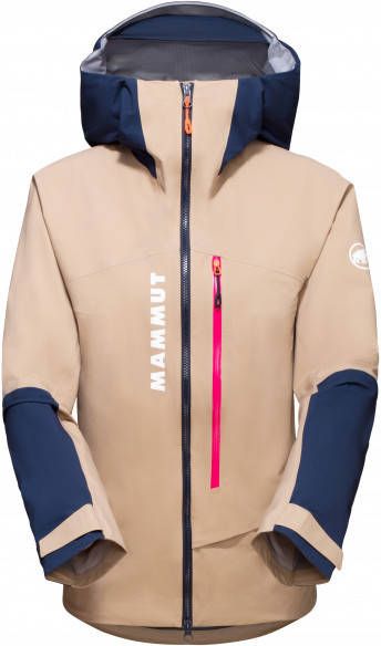 mammut Women's Aenergy Air Hardshell Hooded Jacket Regenjas, beige