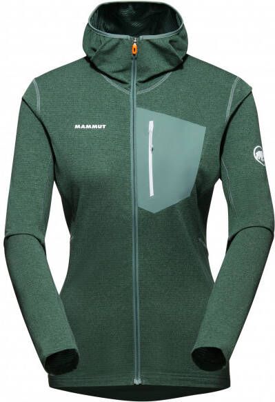 mammut Women's Aenergy Light ML Hooded Jacket Fleecevest, groen