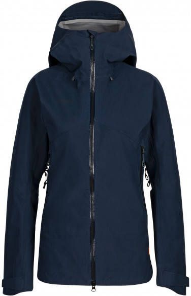 mammut Women's Crater HS Hooded Jacket Regenjas, zwart/blauw