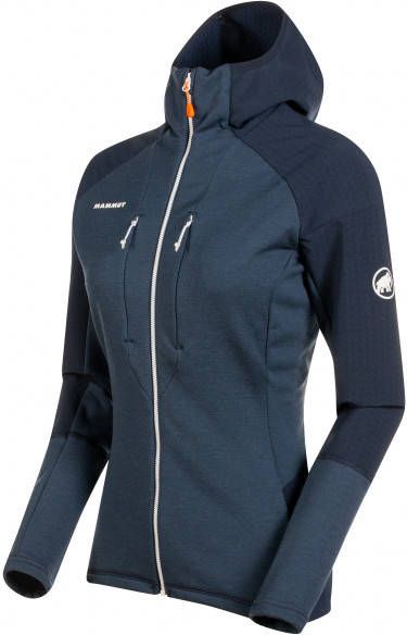 mammut Women's Eiswand Advanced ML Hooded Jacket Fleecevest, blauw