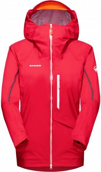 mammut Women's Nordwand Light HS Hooded Jacket Regenjas, rood