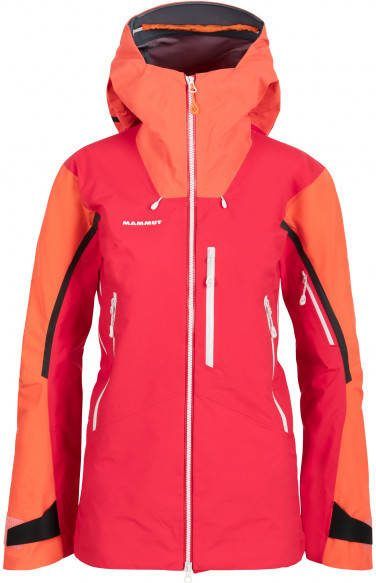 mammut Women's Nordwand Pro Hardshell Hooded Jacket Regenjas, rood