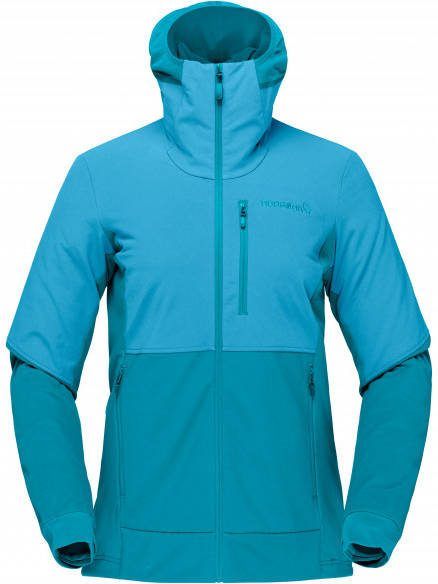 Norrøna Women's Lofoten Hiloflex200 Hood Softshelljack, turkoois/blauw