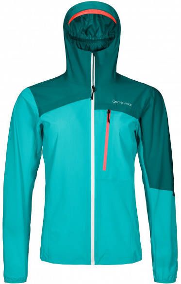 Ortovox Women's 2.5L Civetta Jacket Regenjas, turkoois