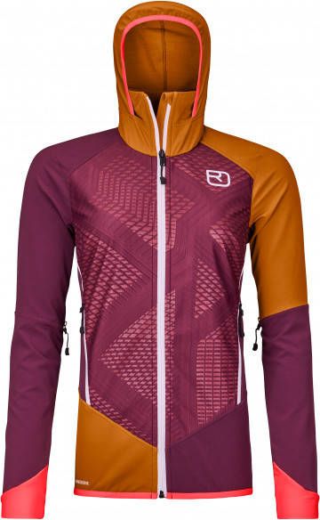 Ortovox Women's Col Becchei Jacket Softshelljack, purper